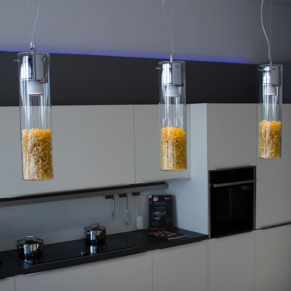 s.luce MyLight pendant lamp with display cylinder 40cm