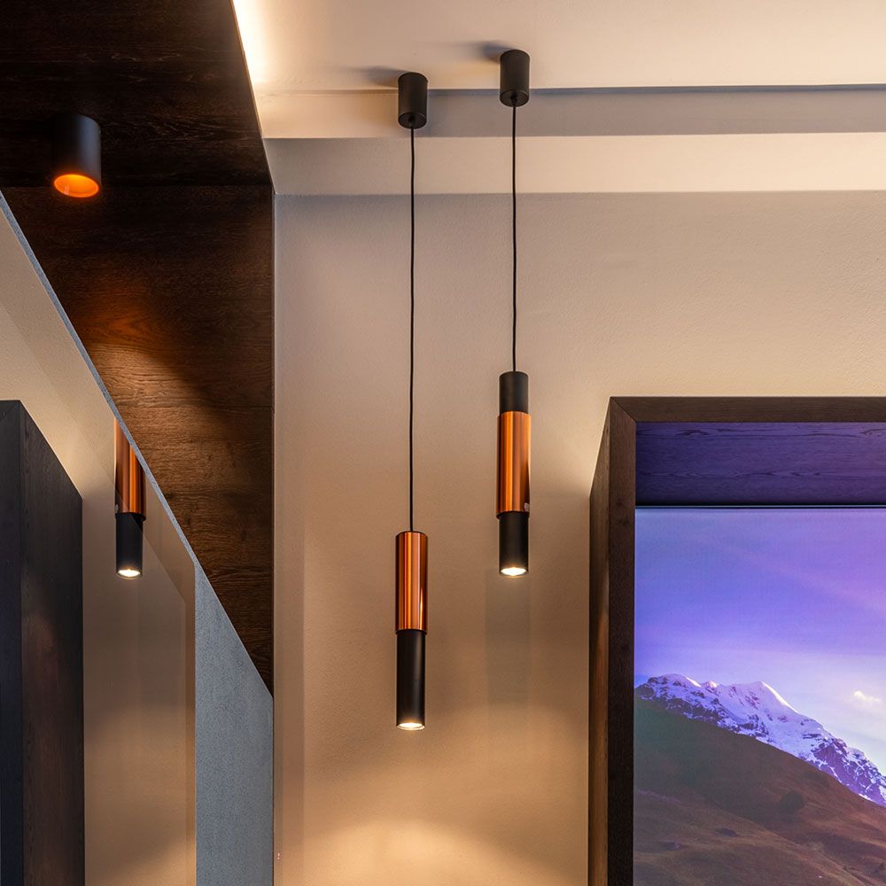 s.luce hanging lamp Crutch incl. exchangeable decorative cylinder