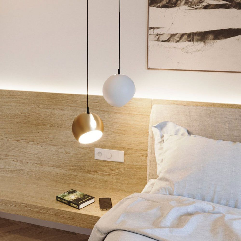 s.luce Ball gallery light with rotatable, interchangeable shade 5m suspension