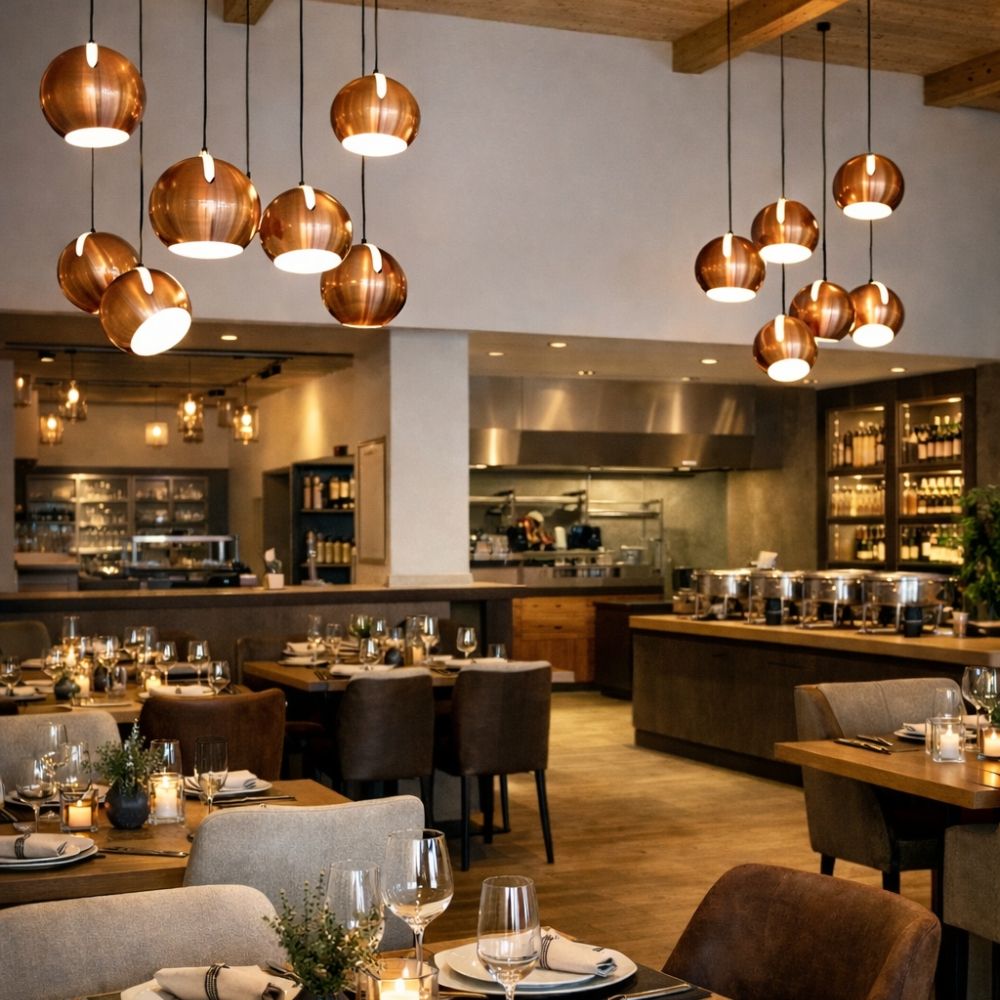 s.luce Ball metal pendant lamp with rotatable, interchangeable shade