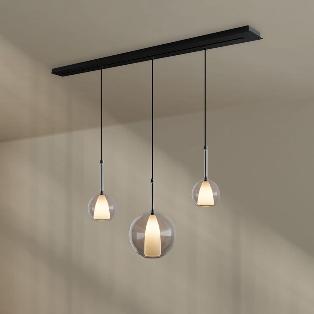 s.luce Belluna dining table lamp 3-light 160cm canopy