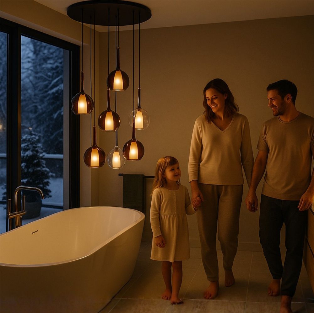 s.luce Belluna gallery light 20-flame Ø 120cm canopy