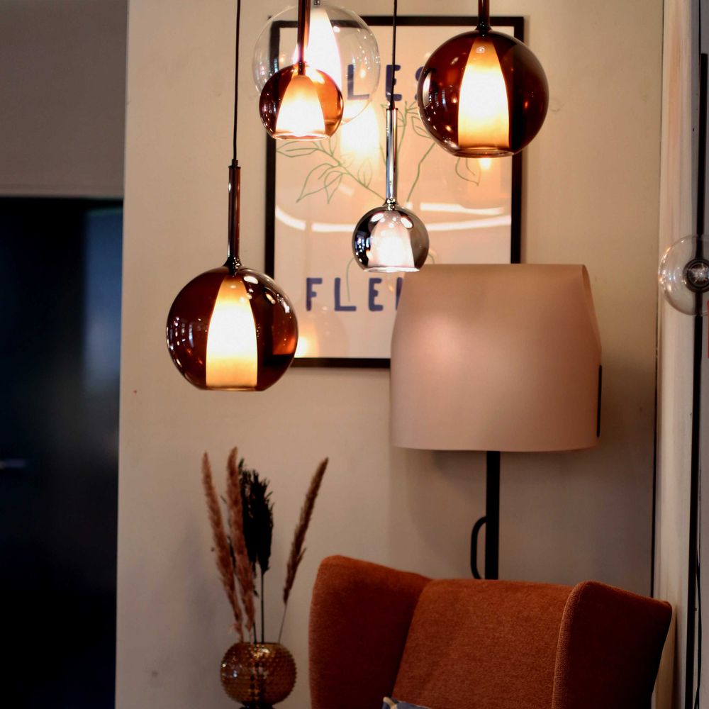 s.luce Belluna gallery light 5-flame Ø 60cm canopy