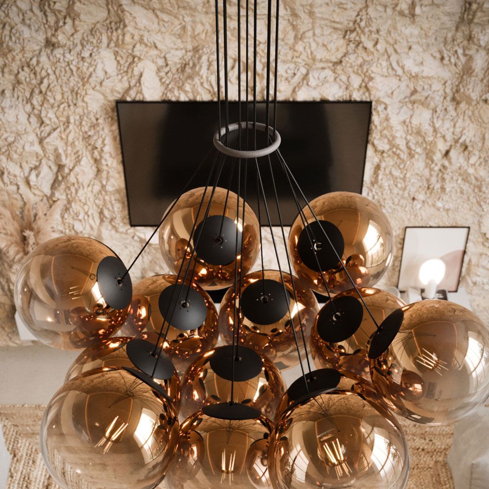 s.luce Combinizer ring for multi-flame cluster pendant luminaires