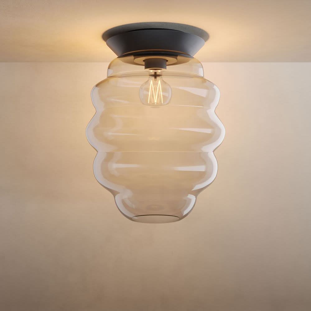 s.luce Echos glass ceiling light E27