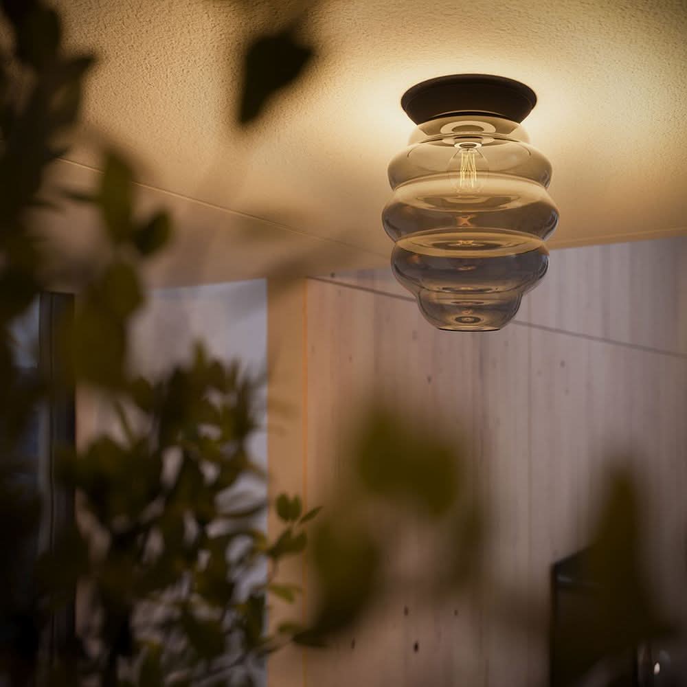 s.luce Echos glass ceiling light E27