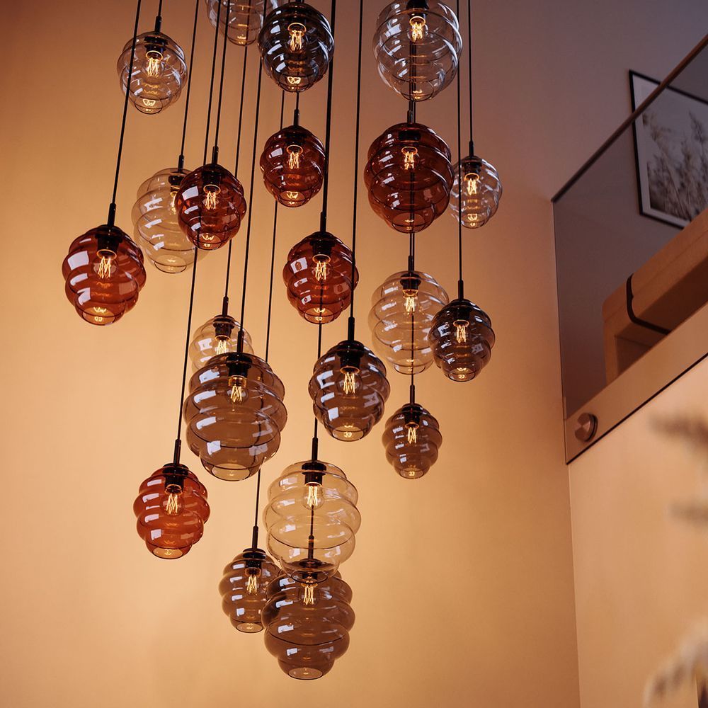 s.luce Echos gallery light 20-flame Ø 120cm canopy, Ø 18/25cm