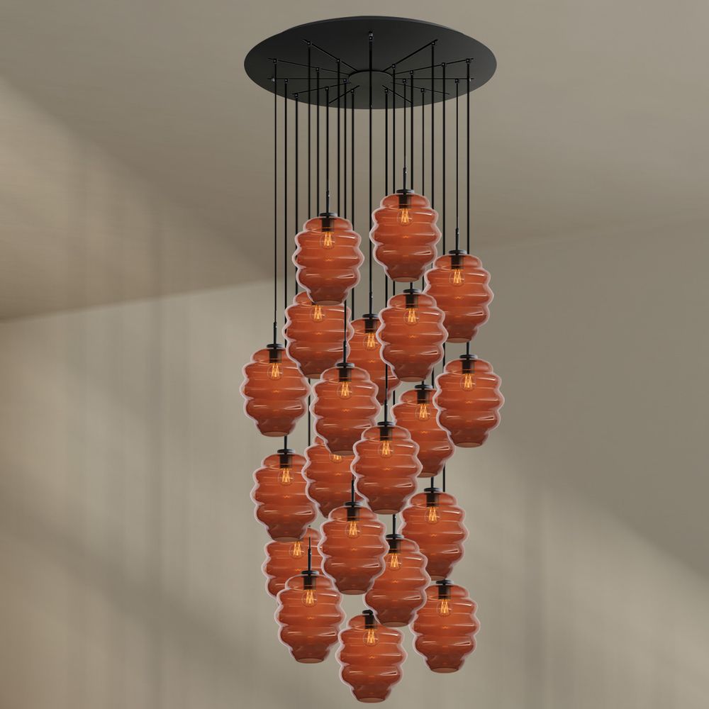 s.luce Echos gallery light 20-flame Ø 120cm canopy Ø 25cm