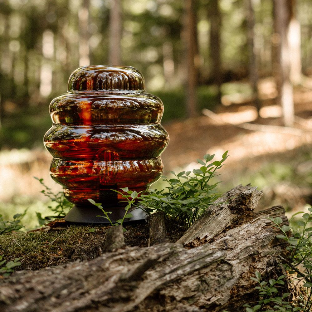 s.luce Echos glass table lamp E27 with switch