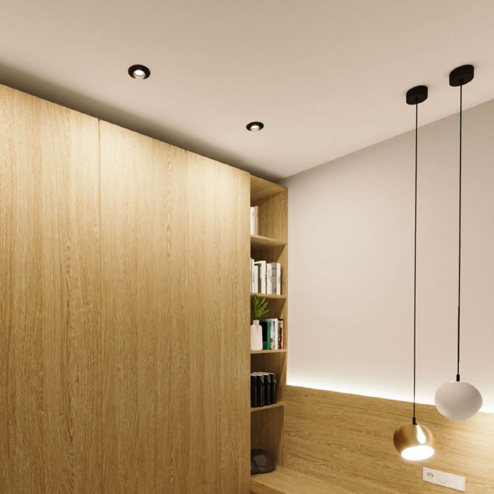 s.luce Beam recessed spotlight with glass lens Ø 11cm