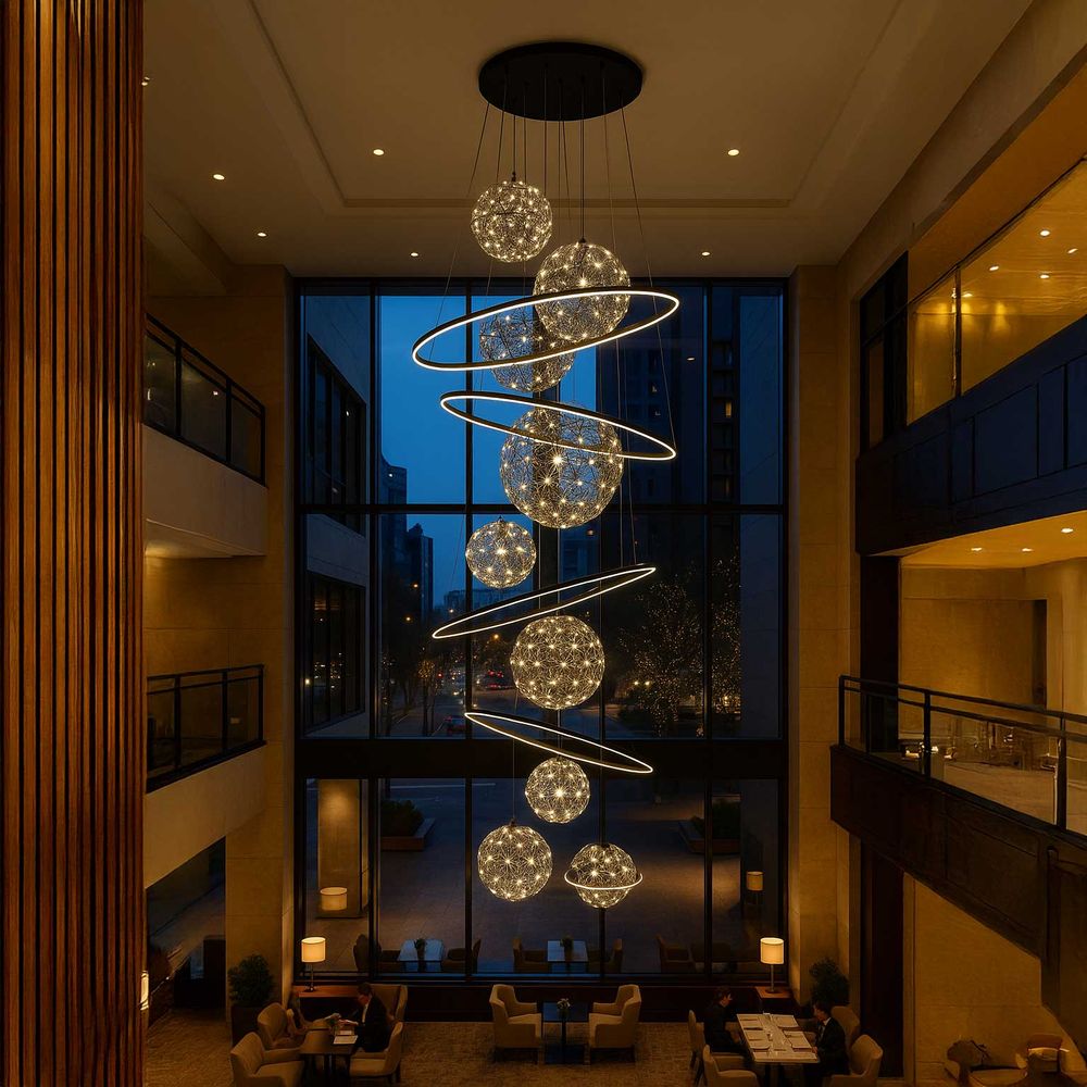 s.luce Fusion XXL gallery light 8-light LED ring