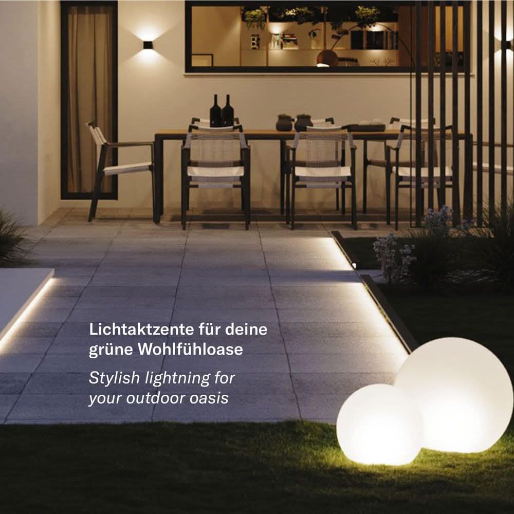 s.luce Globe pro durable garden outdoor globe white