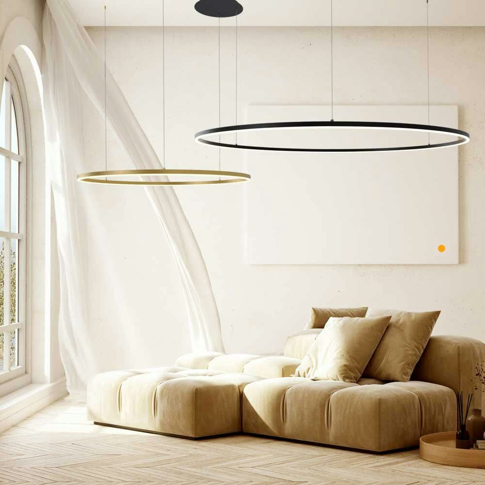 s.luce LED ring hanging lamp 2-light eccentric