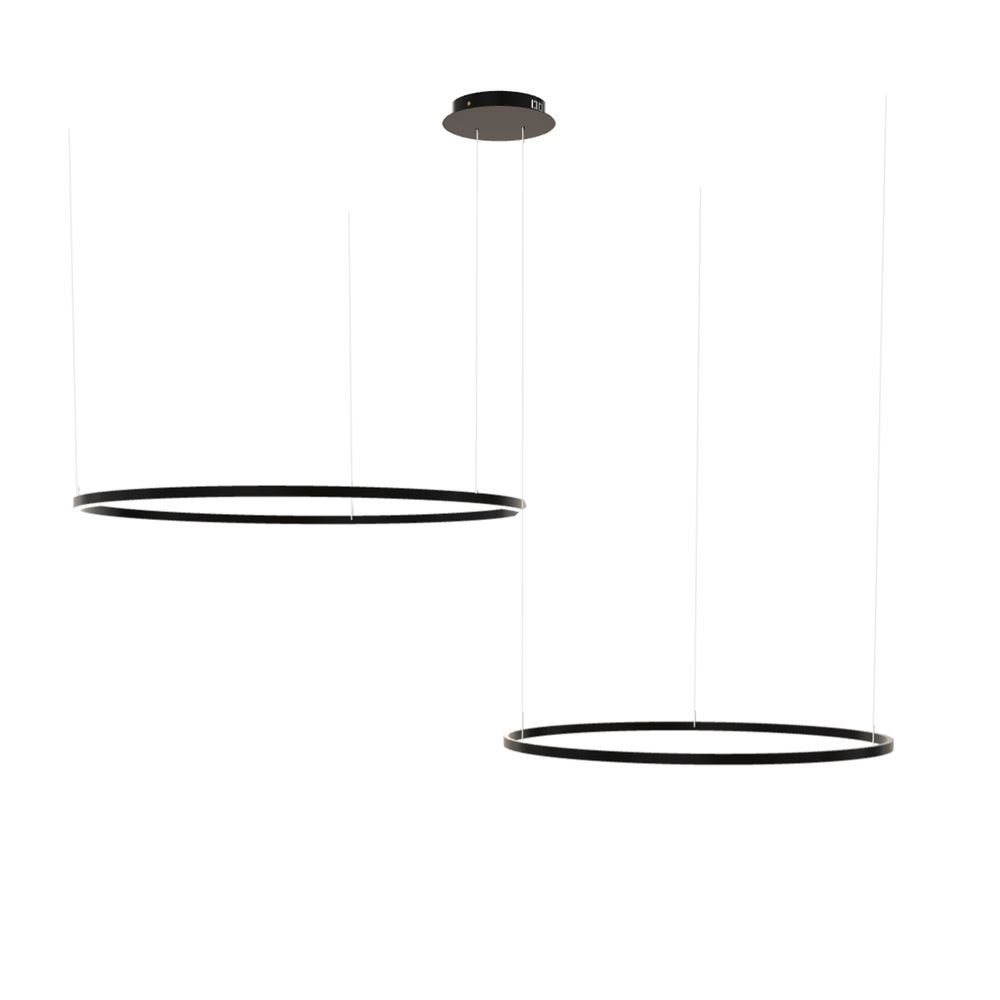 s.luce LED ring hanging lamp 2-light eccentric