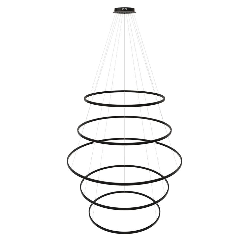 s.luce LED ring pendant light 5-flame centric