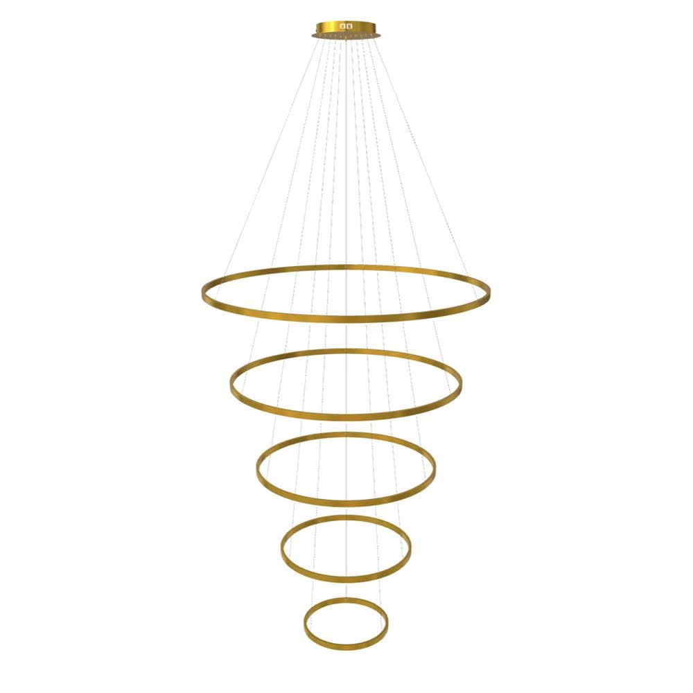 s.luce LED ring pendant light 5-flame centric