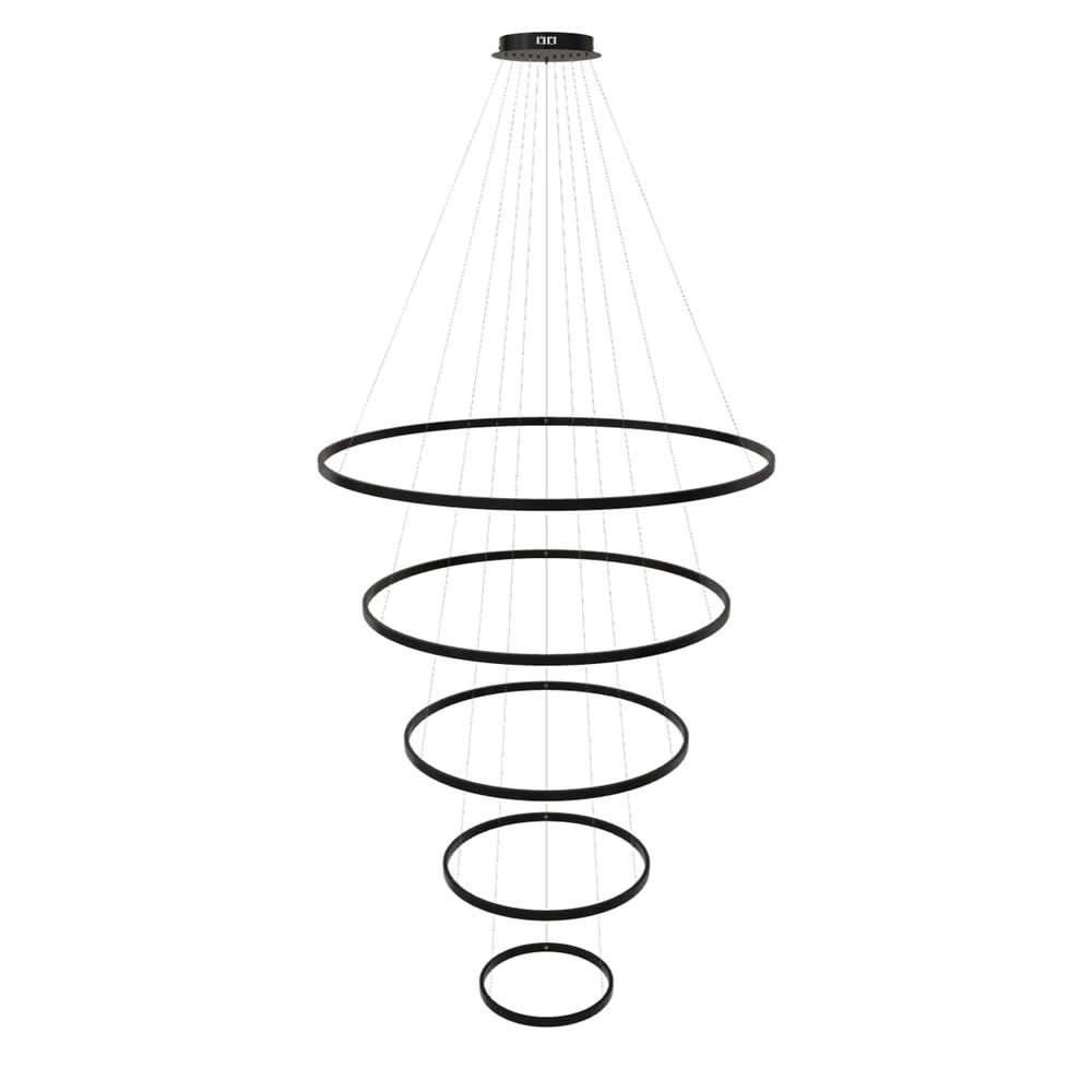 s.luce LED ring pendant light 5-flame centric