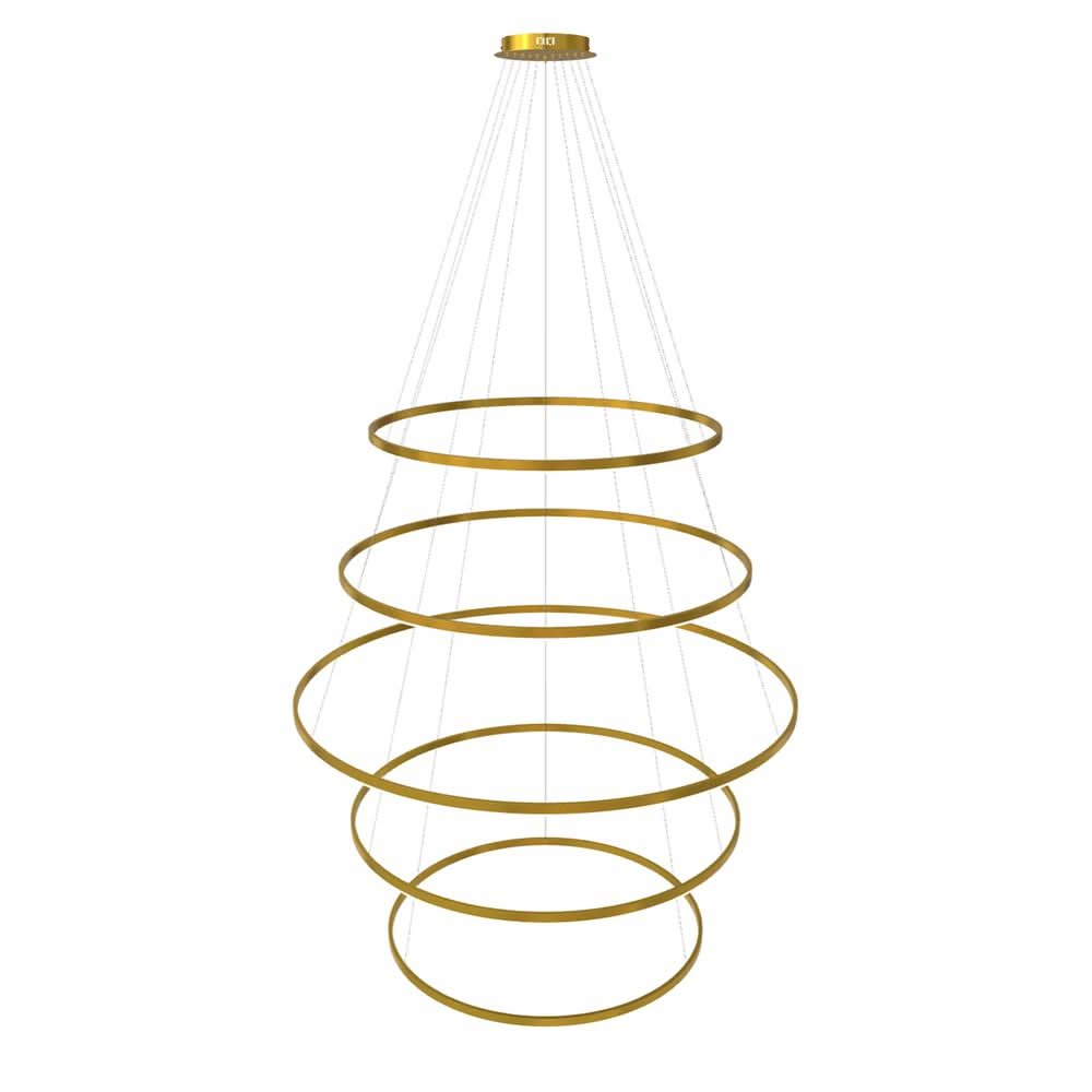 s.luce LED ring pendant light 5-flame centric