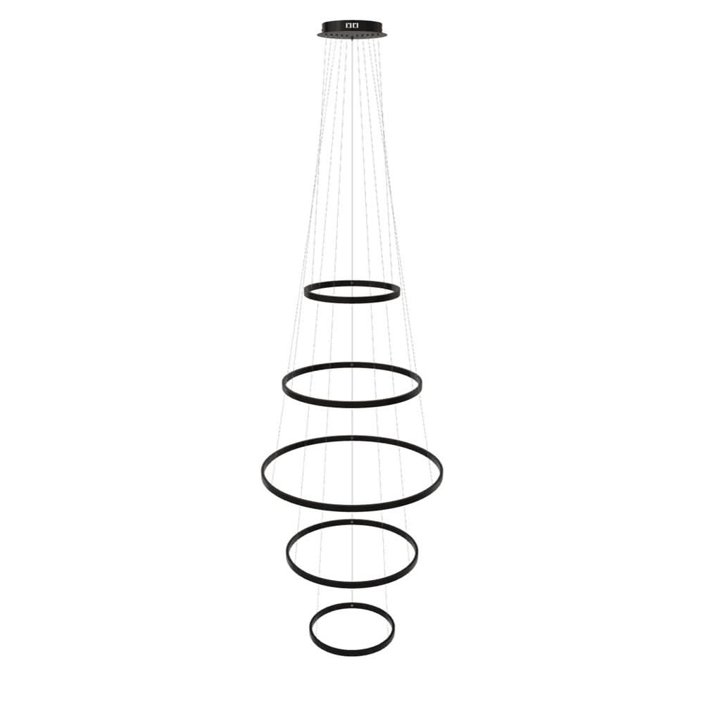 s.luce LED ring pendant light 5-flame centric