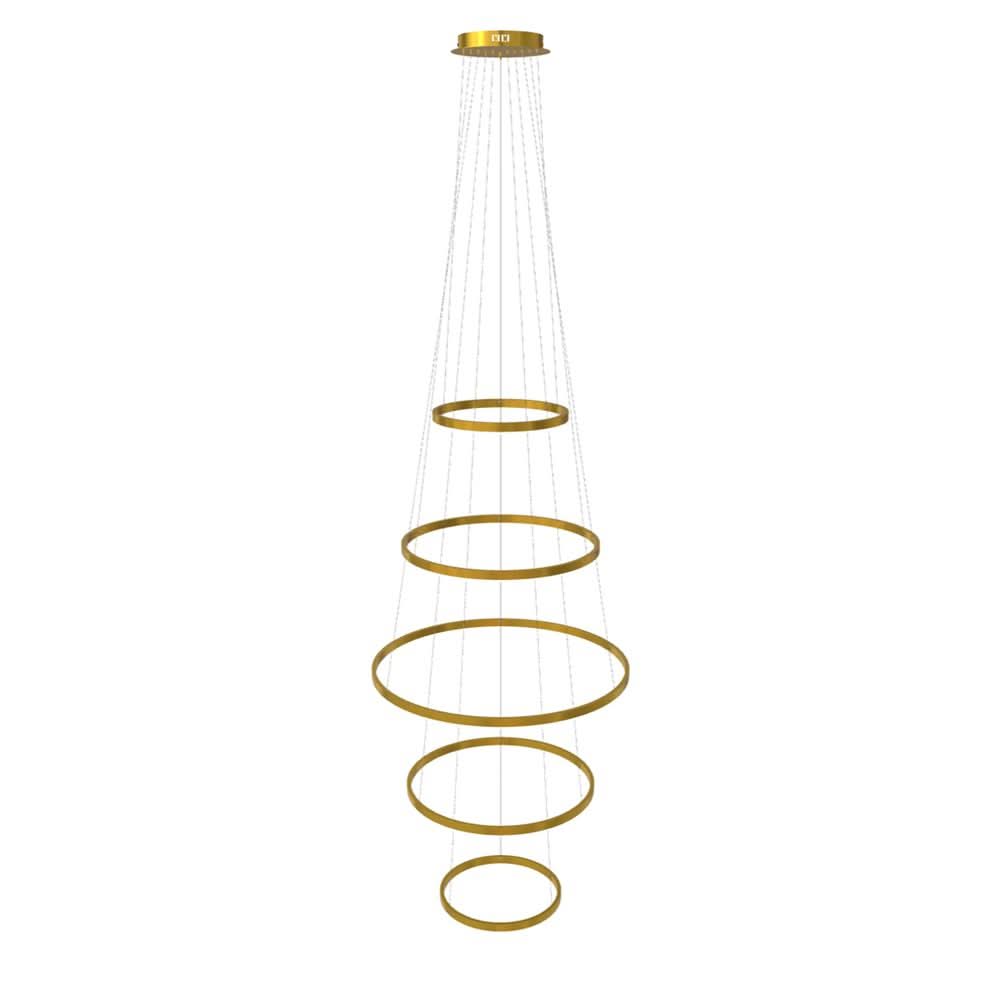 s.luce LED ring pendant light 5-flame centric