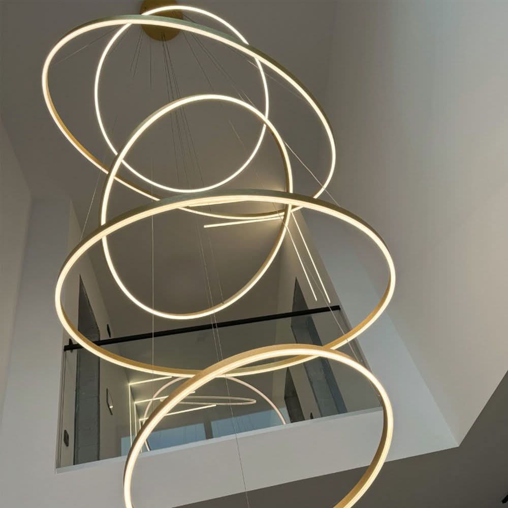 s.luce LED ring pendant light 5-flame centric