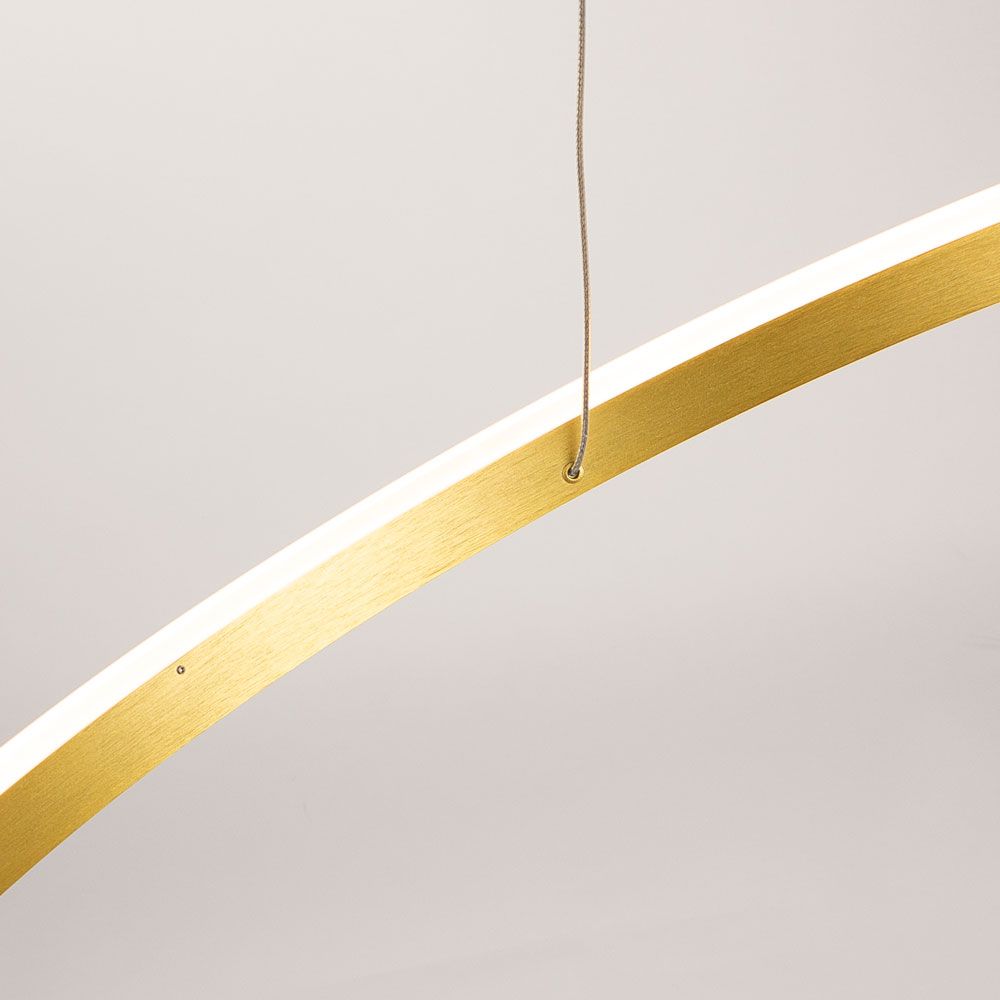 s.luce LED ring pendant lamp 5-flame eccentric