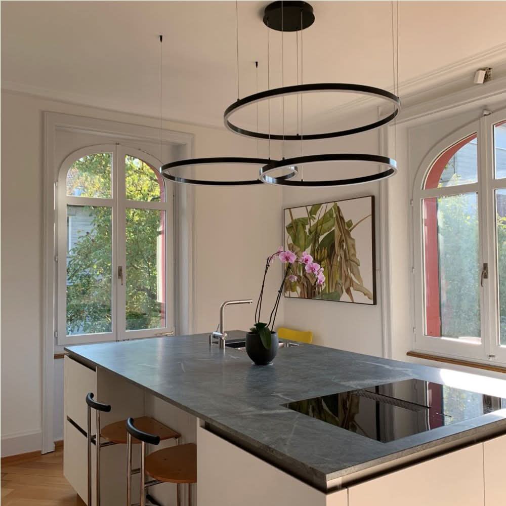 s.luce LED ring hanging lamp Ø 80cm
