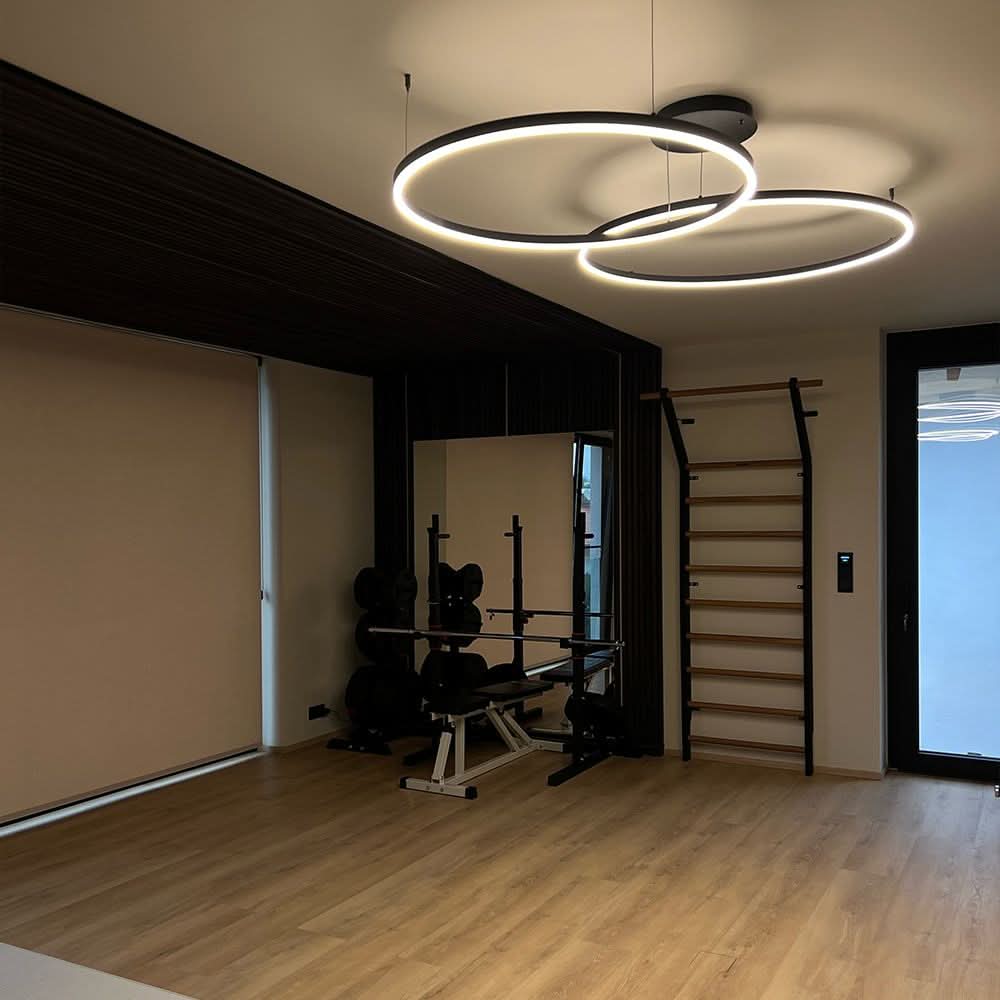 s.luce LED ring hanging lamp Ø 80cm