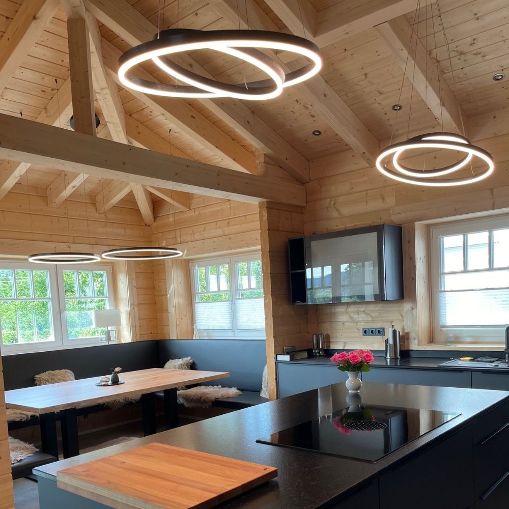 s.luce LED ring hanging lamp Ø 80cm