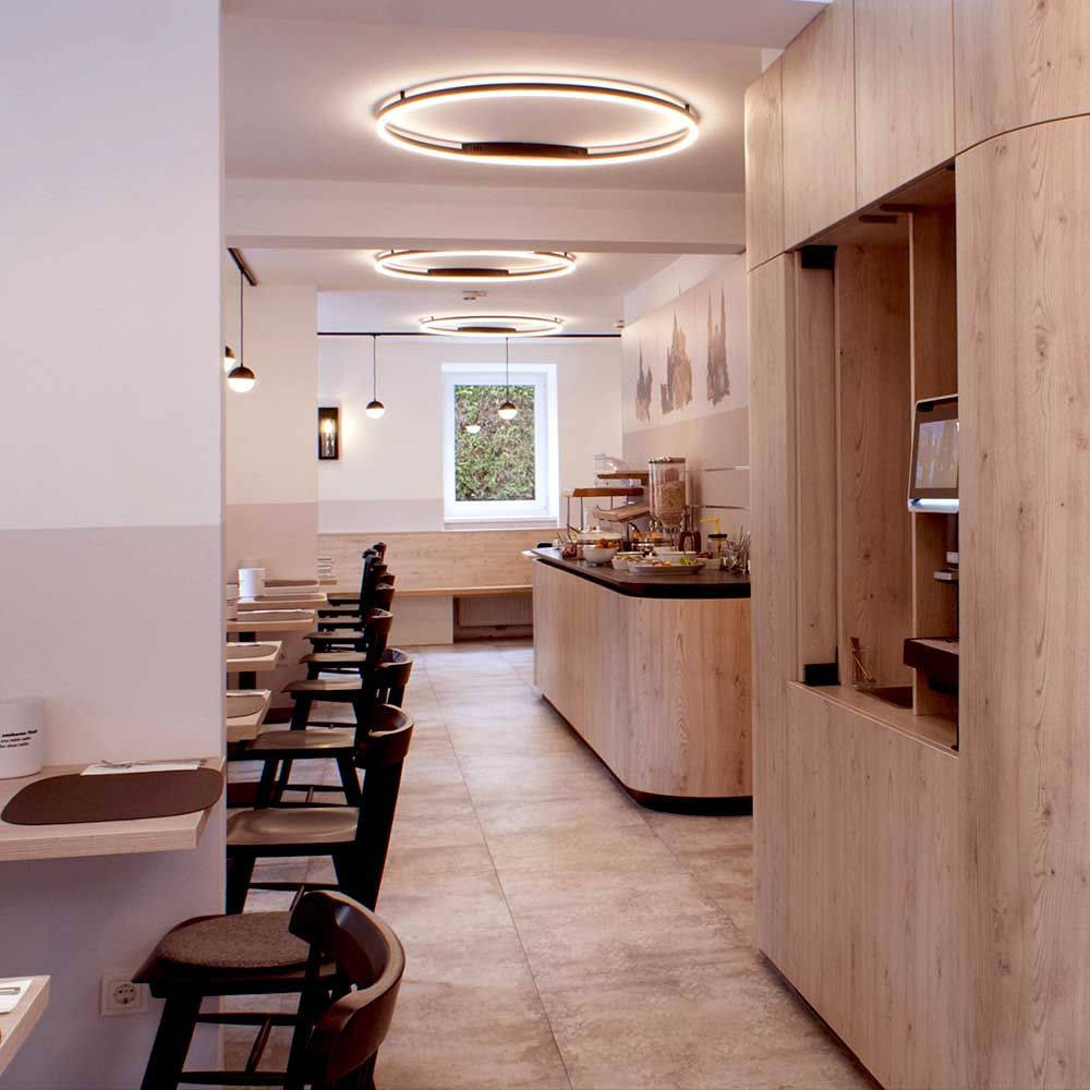 s.luce LED ring wall lamp & ceiling light dimmable modern round