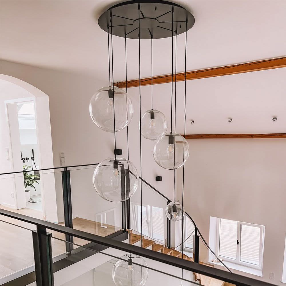 s.luce Modular multiple pendant lamp canopy