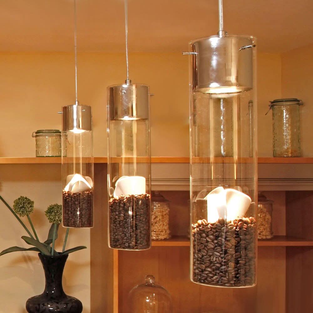 s.luce MyLight pendant lamp with display cylinder 40cm