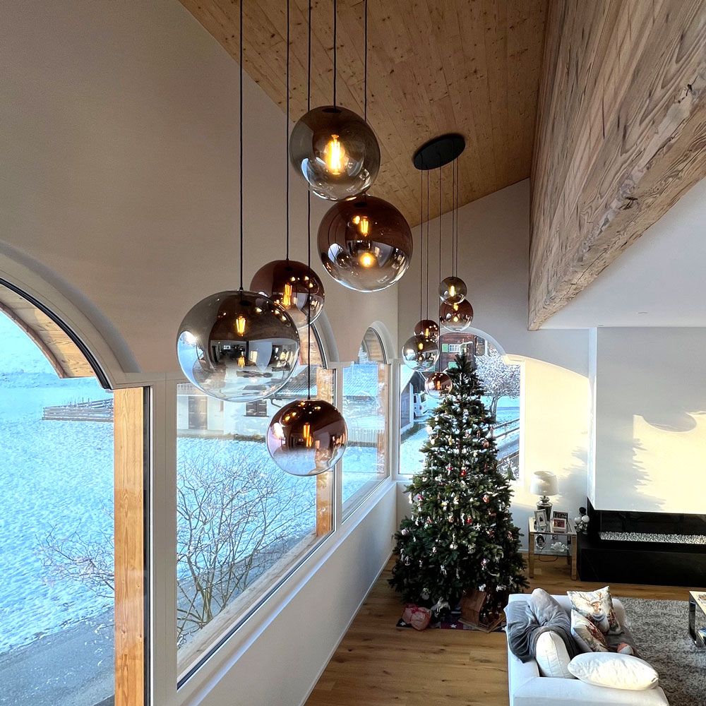 s.luce Orb 5-light modular gallery lamp