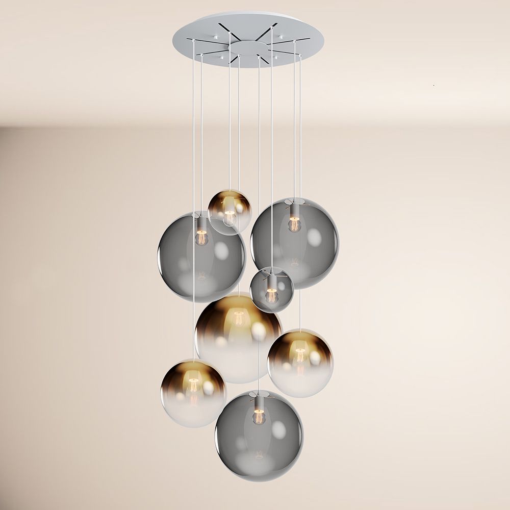 s.luce Orb gallery lamp 8-flame modular