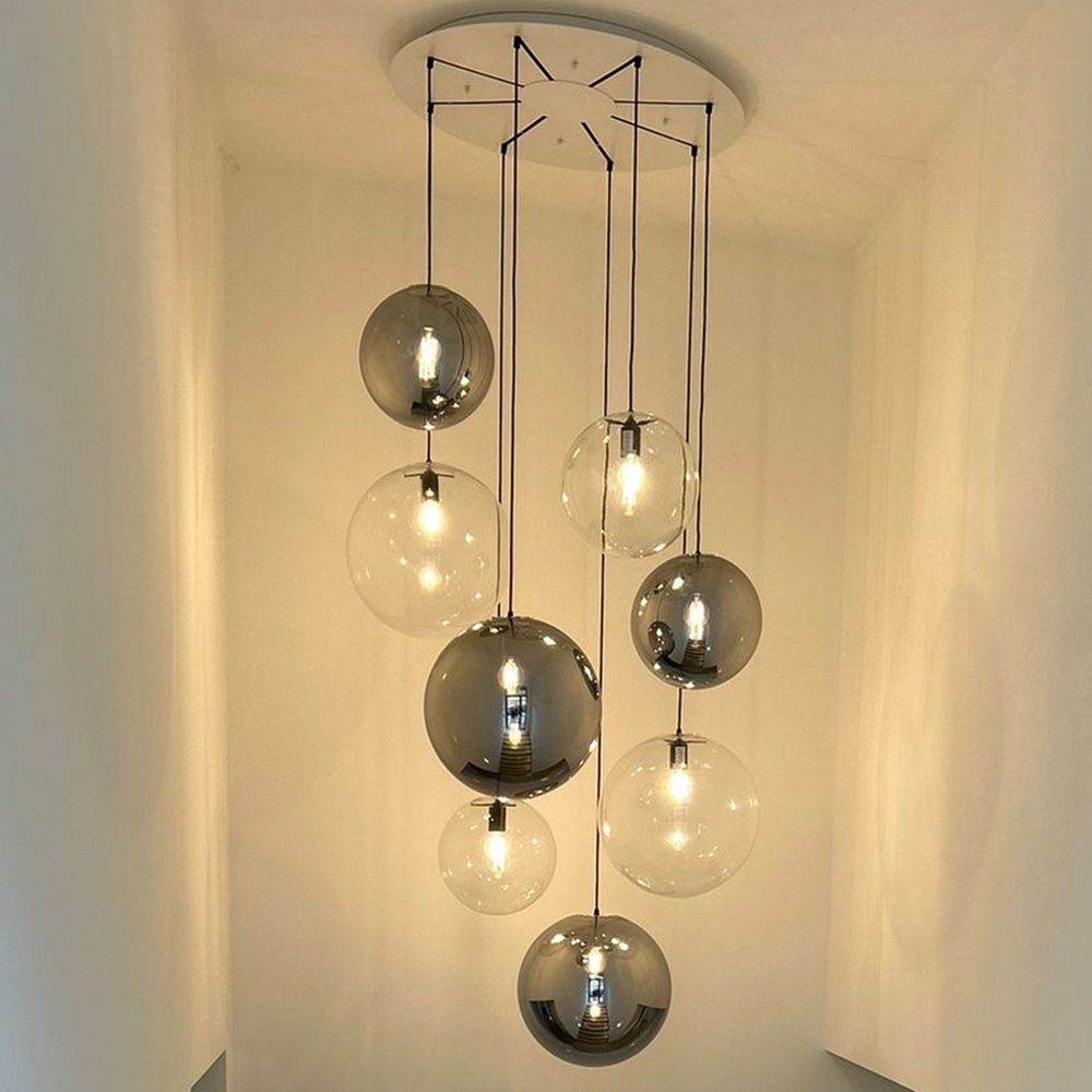 s.luce Orb gallery lamp 8-flame modular