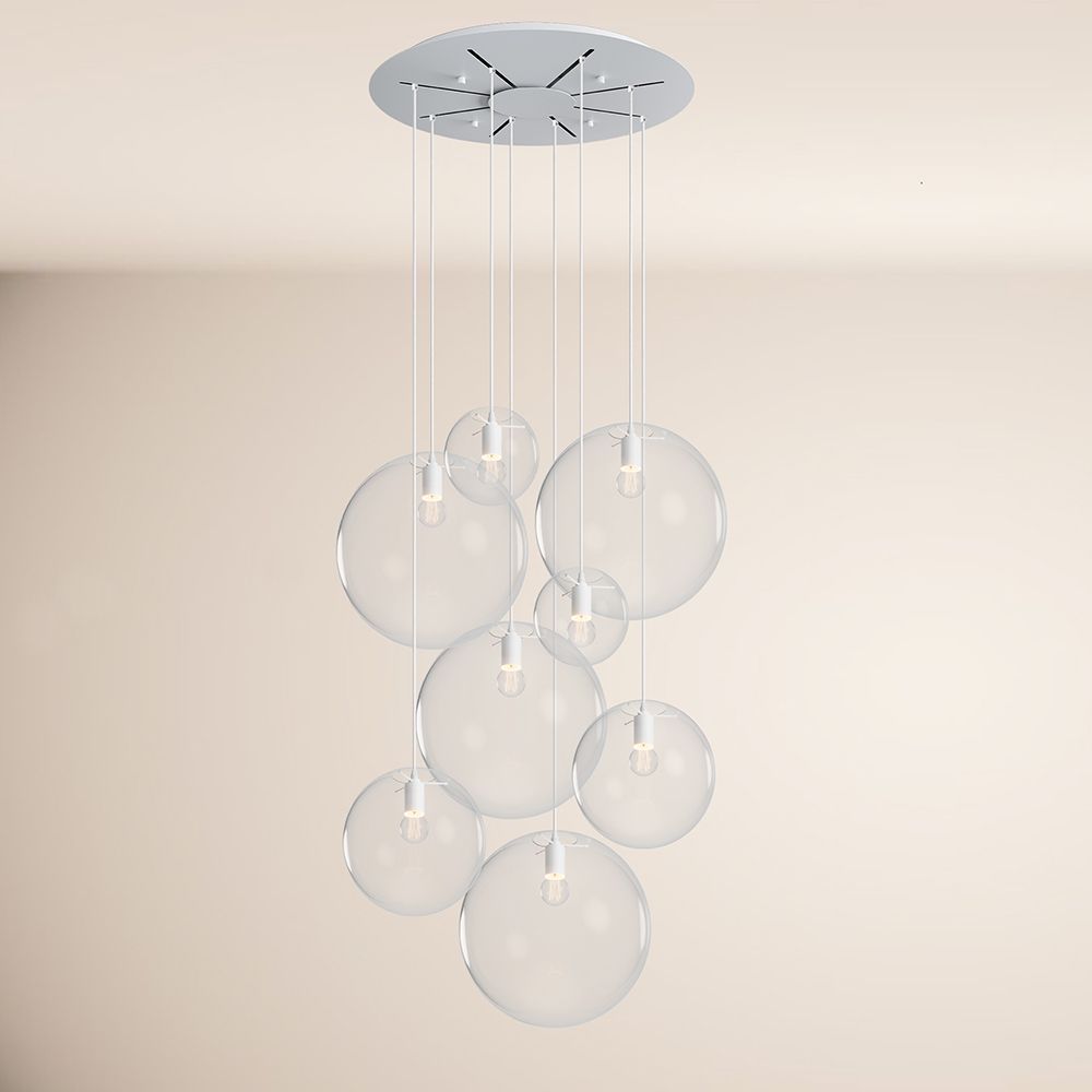 s.luce Orb gallery lamp 8-flame modular