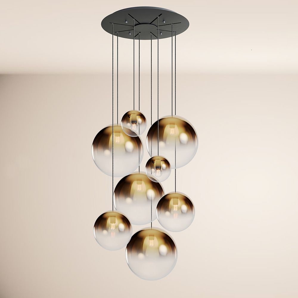 s.luce Orb gallery lamp 8-flame modular