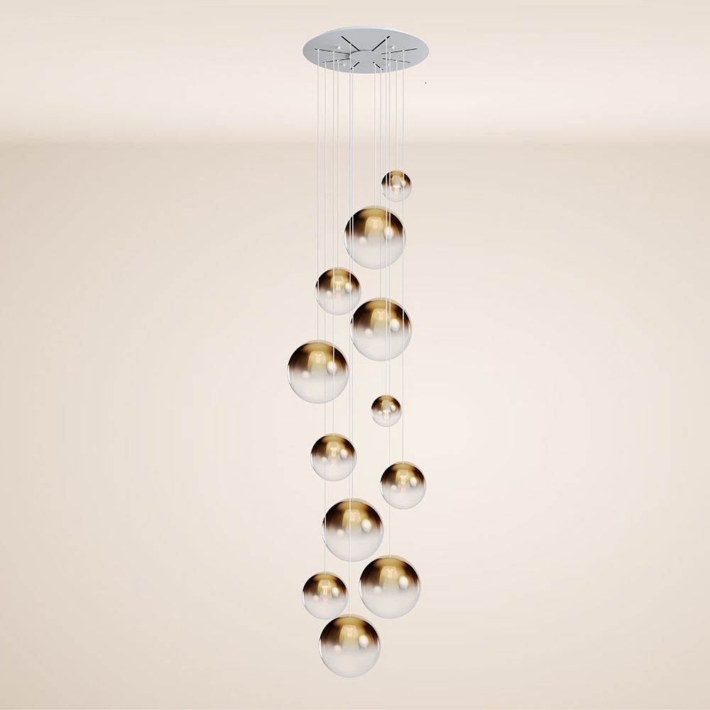 s.luce Orb gallery light 12-light modular