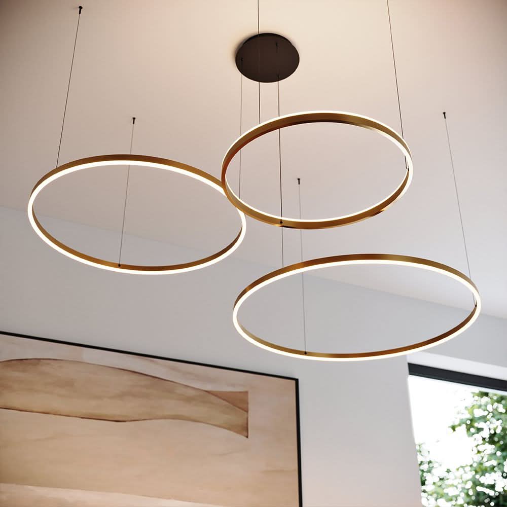 s.luce LED ring hanging lamp Ø 80cm