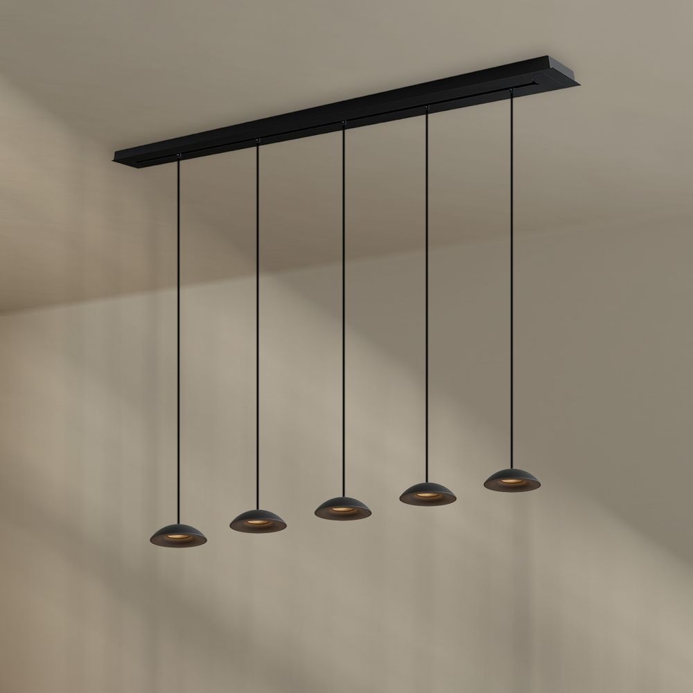 s.luce Santa Air LED dining table pendant lamp 5-light 160cm