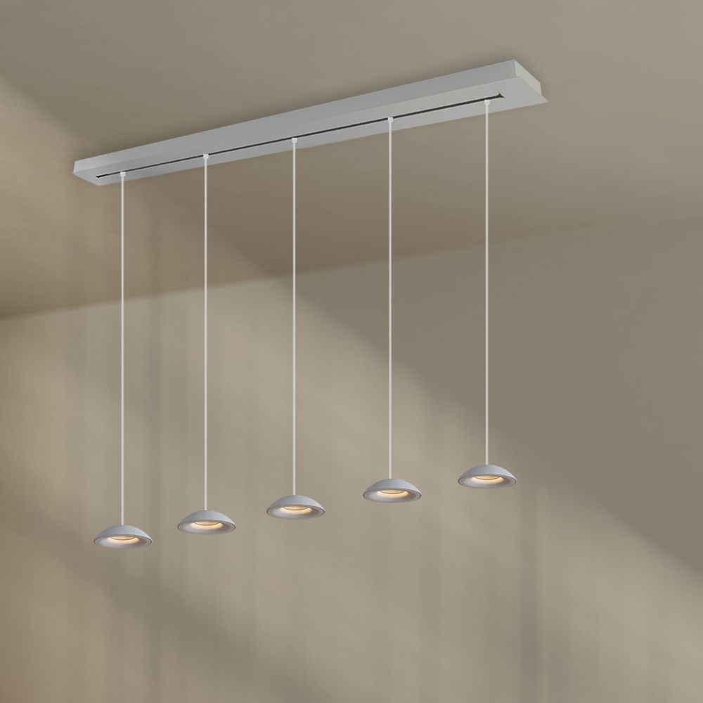 s.luce Santa Air LED dining table pendant lamp 5-light 160cm