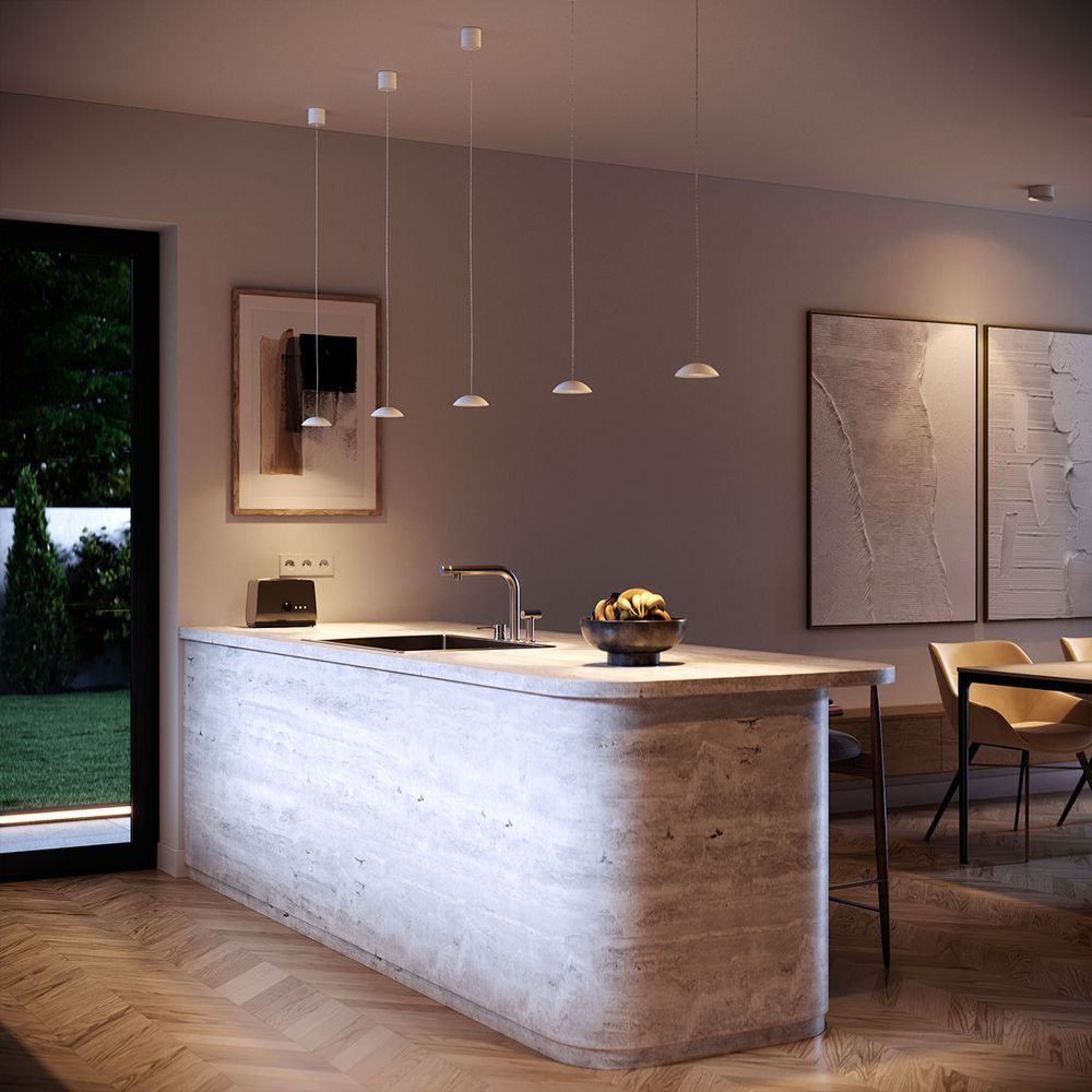 s.luce Santa Air LED dining room lamp 12-light 200cm 3-row