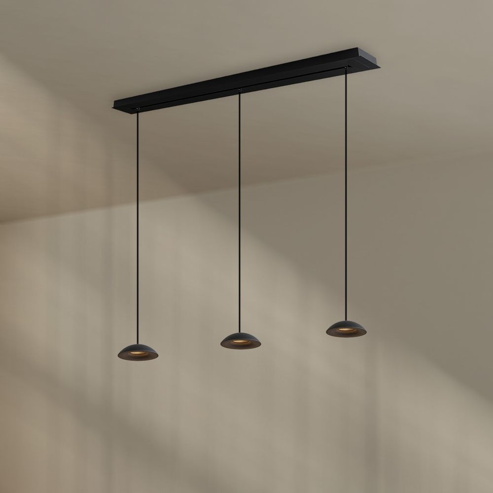 s.luce Santa Air LED dining room pendant light 3-light 120cm