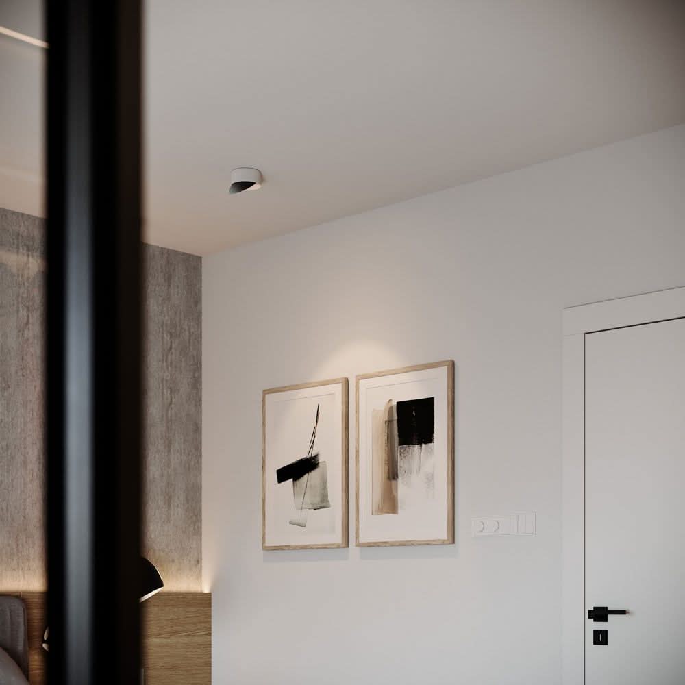 s.luce Santa Neo LED ceiling spotlight swivel & dimmable