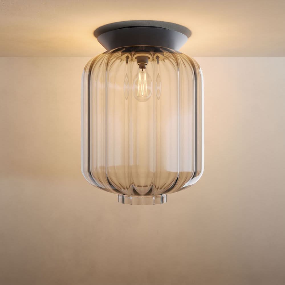 s.luce Velo glass ceiling light E27