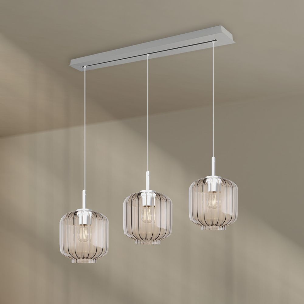 s.luce Velo dining table lamp 3-light canopy 120cm Ø 20cm