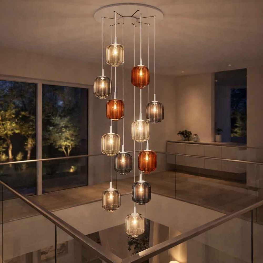 s.luce Velo gallery pendant lamp 12-light Ø 80cm Ø 25cm