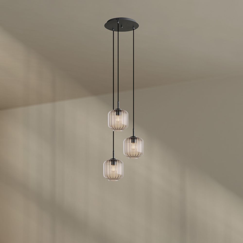 s.luce Velo 3-light gallery lamp Ø 40cm canopy Ø 20cm