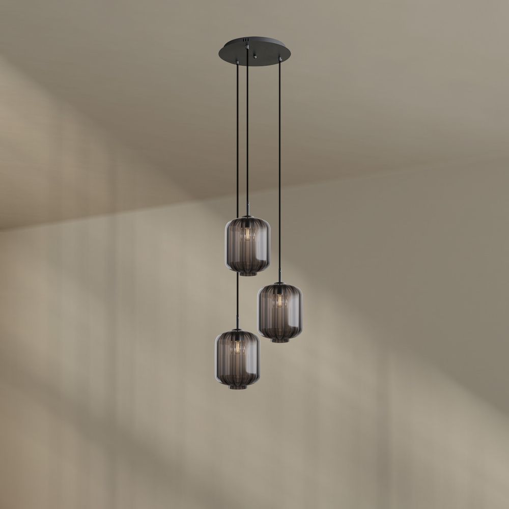 s.luce Velo 3-light gallery lamp Ø 40cm canopy Ø 25cm