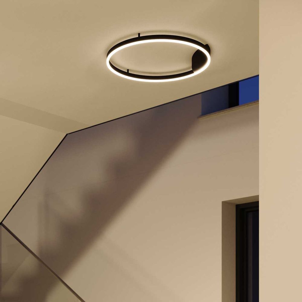 s.luce Aplique y plafón LED circular moderno regulable
